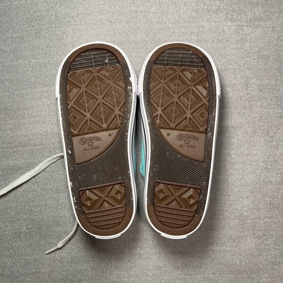 Kids Toddler Converse All Star Chuck Taylor Low Top Teal Blue Canvas Sneakers 10 - Picture 2 of 4